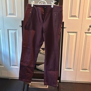 Loft burgundy Julie skinny pants
